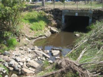Photo of the main drain taken today