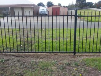 Cracks along the fence line