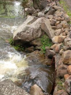 Sunday Creek (SUN023) downstream side of bridge