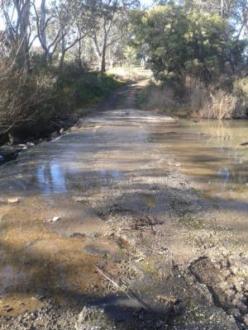 Photo across floodway