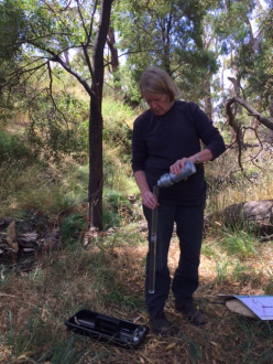 Margret testing turbidity