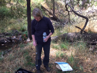 Margret testing turbidity