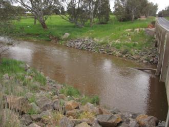 looking across stream