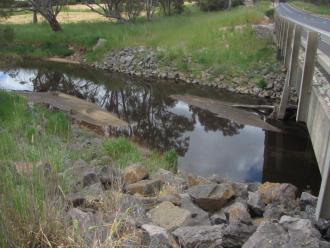 photo looking across stream