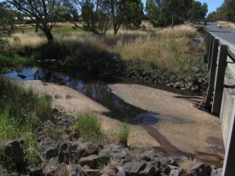 photo taken looking across stream