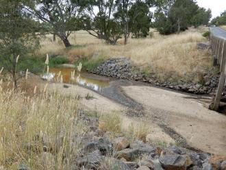 photo taken looking across stream