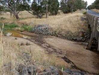 photo taken looking across stream