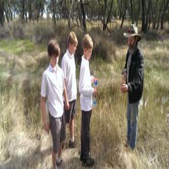 Creek behind school