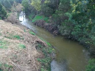 View north from bridge