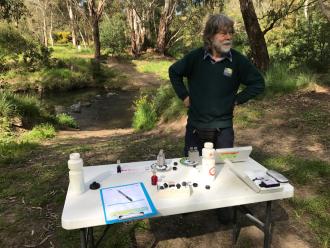 Possibly longtime WW monitor and Darebin Parklands volunteer dynamo Michael Mann's last time monitoring here, as he is moving away.