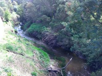 View north from bridge