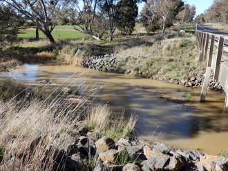 looking across stream