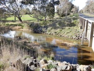 looking across stream