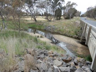 looking across stream