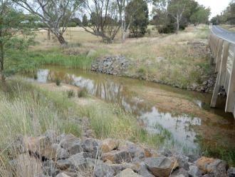 looking across stream