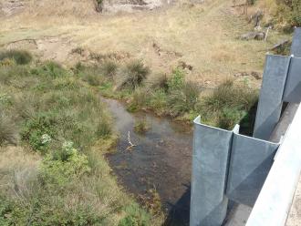 looking downstream from bridge