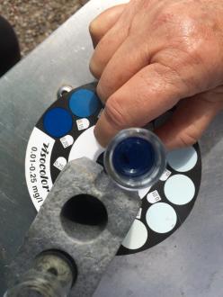 phosphate test - off the scale