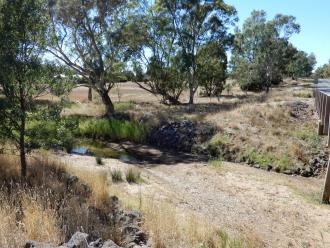 looking across stream