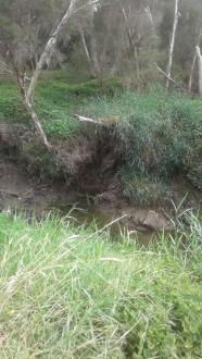 Erosion from instream
