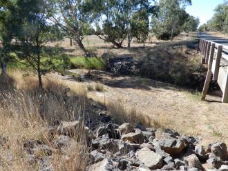 looking across stream