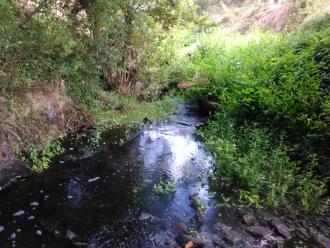 Veiw south from under bridge