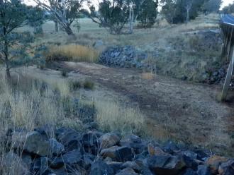 looking across stream