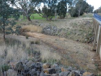 looking across stream