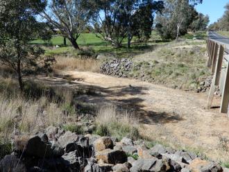 looking across stream