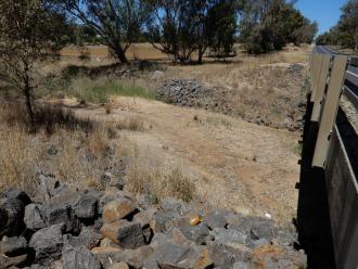 looking across stream