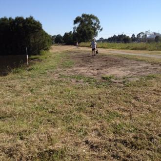 Material dredged from the inlet lake has now been removed