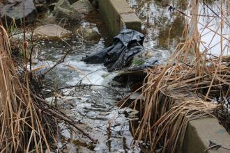 Water flow down stream