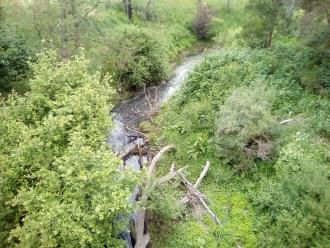 View south from bridge