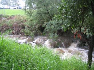 waterway in flood