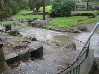 waterway in flood