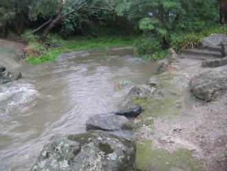 waterway in flood