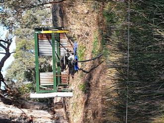 new pump and pipe into Myrtle Creek