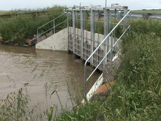 Cundare Pool inflow to Lake Corangamite, level 116.7 AHD