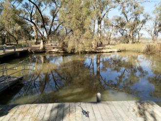 Canoe Ramp, Near main bridge, Kings Billabong, Mildura