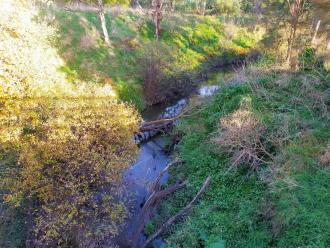 View south from bridge