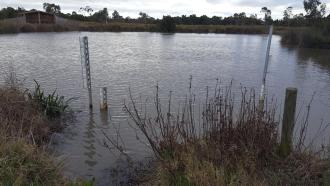 Wetlands refilled since being very low at last visit in April