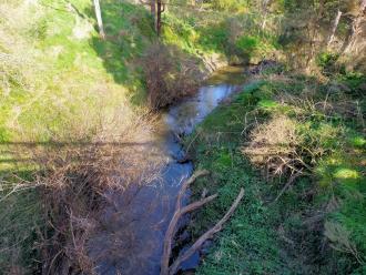 View from bridge looking south