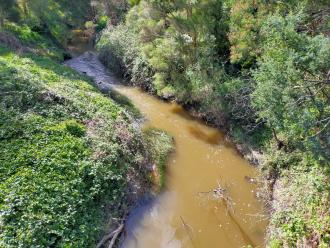 View north from bridge