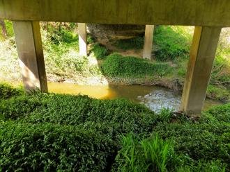 View east form under bridge