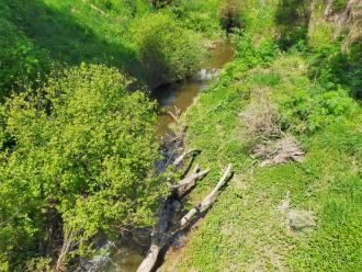 View looking south from bridge