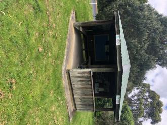 The rotunda on the corner of Harding-Lawson Road and Meeniyan Promontory Rd