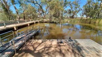Kings Billabong, Access Bridge, Ex Murray River, Mildura