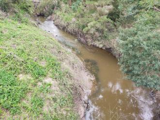 View looking north from bridge