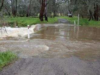 taken on 6/10/2022 looking across usual road access (NOT used)
