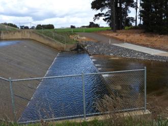 spillway overflowing