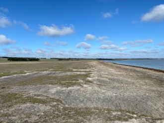 The lake water level was down however there was still plenty of water. The surrounding shoreline and countryside was dry. Locally it is said there is a 'green drought' whereby the landscape, from a distance, has a green tinge, however there is l